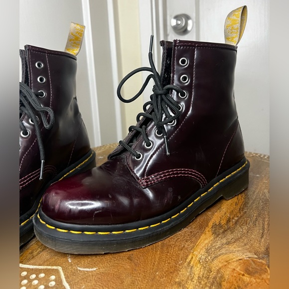 Dr. Martens Other - Dr. Martens 1460 Vegan Oxblood Red boots non slip ankle high boot 9M/10W